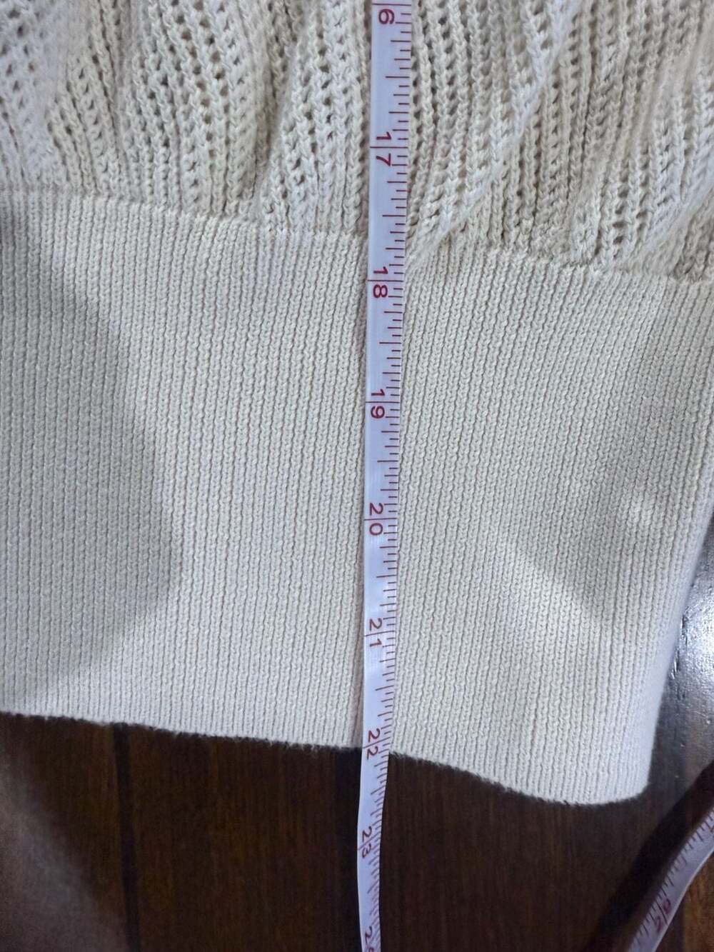 Varley Kembria Half Zip Cotton Knit Sweater Oatmeal Large Quiet Luxury - Picture 9 of 9